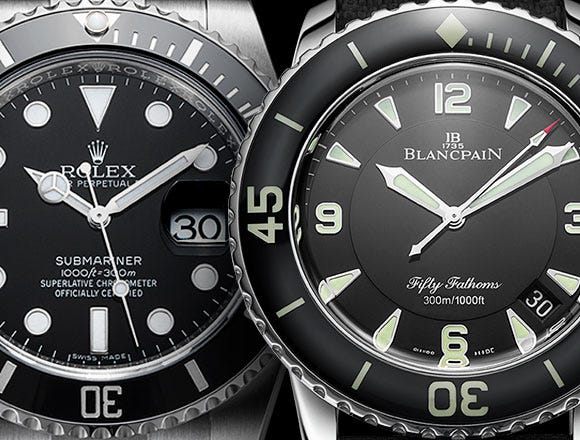 Feature: Rolex Submariner vs Blancpain Fifty Fathoms